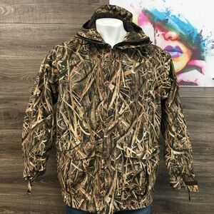 Cabelas Mens Realtree Camo Insulated Hunting Jacket Water Resistant Size Large